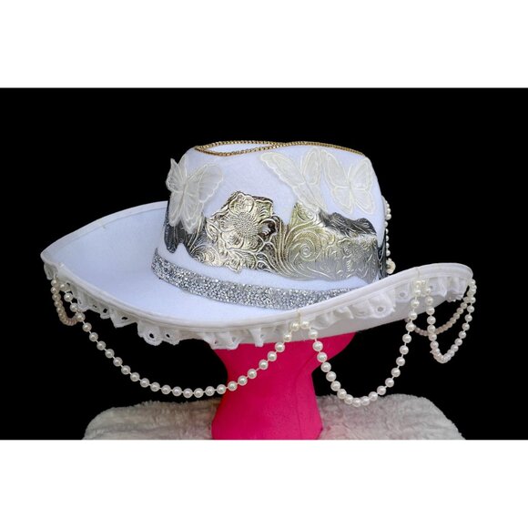 Pearl Bride Cowgirl Hat main image 8